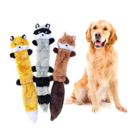 Funny Plush Pets Squeaky Toys Animal Shape Soft Small Medium Puppy