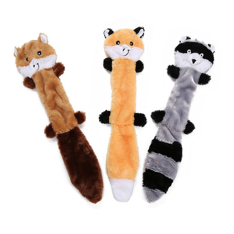 Funny Plush Pets Squeaky Toys Animal Shape Soft Small Medium Puppy