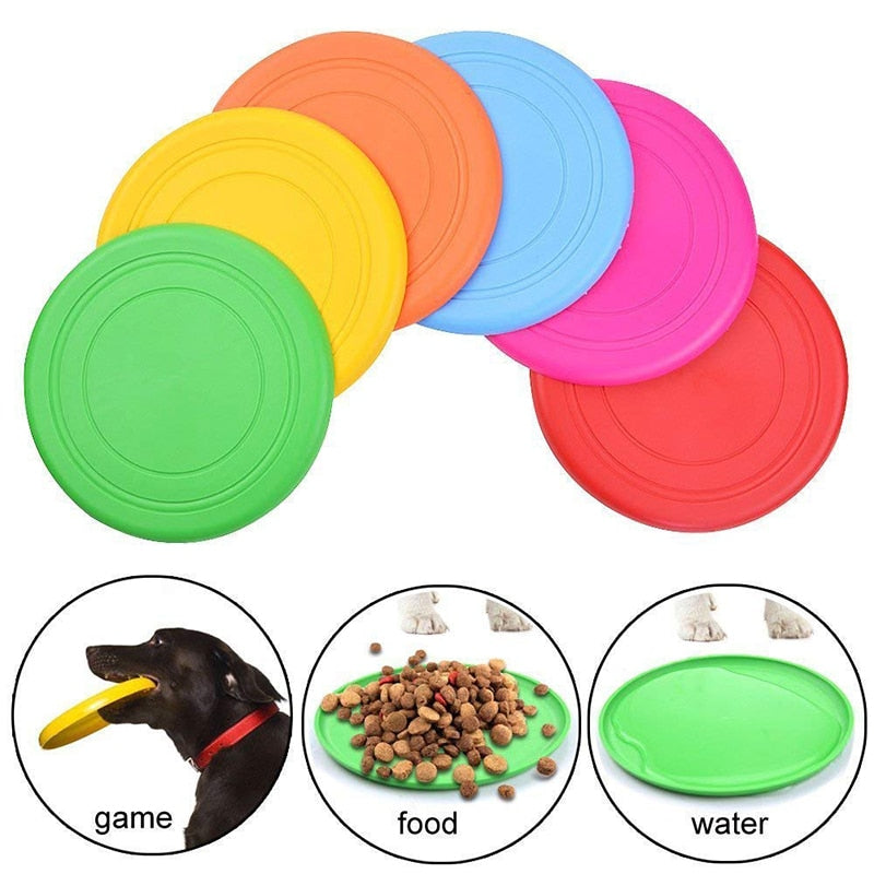 Funny Silicone Dog Cat Toy For Small Medium Large Dogs Flying Toys Dog