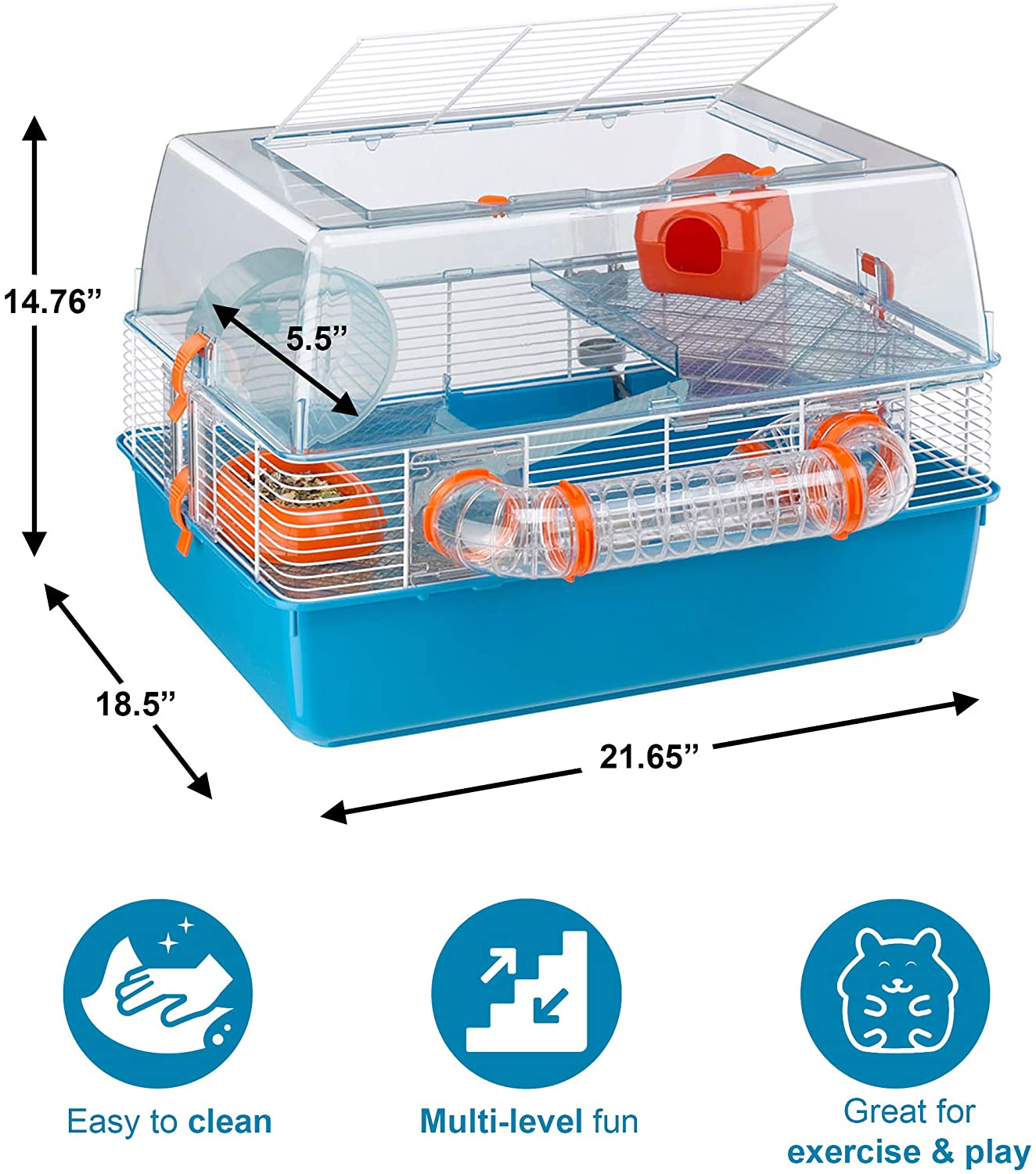 Hamster Cage Interactive Multi layer hamster cage including all