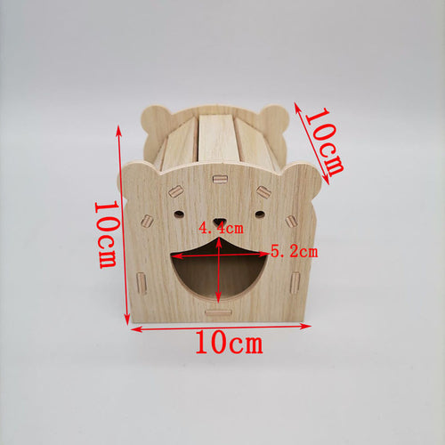 Hamster Swing SeesawSmall Nest Solid Wood Small House Hamster Sleeping