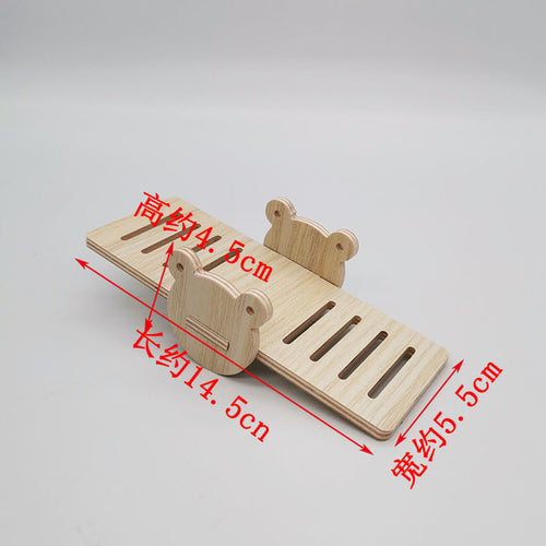 Hamster Swing SeesawSmall Nest Solid Wood Small House Hamster Sleeping