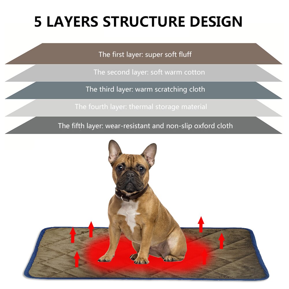 High Quality Dog Bed Pet Self Heating Mat Pet Pads Dog Blanket Cat Bed