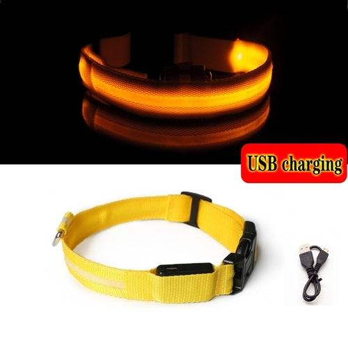 Led Dog Collar Light Anti lost Collar For Dogs Puppies  Night Luminous
