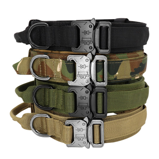 Military Tactical Dog Collar Camouflage Medium Large Dog Collars For