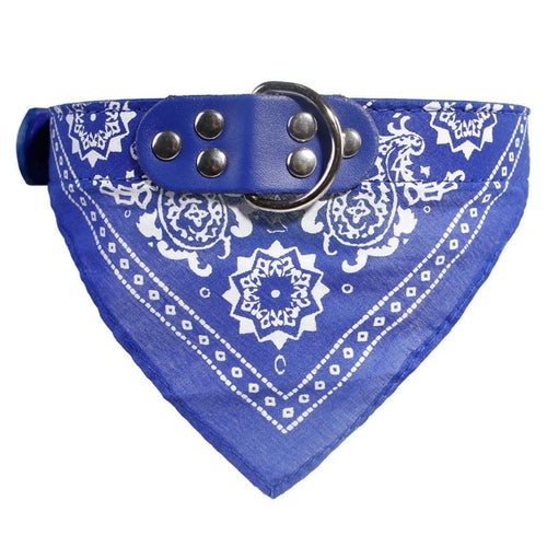 Pet Collars With Print Scarf Cute Adjustable Small Dog Collar