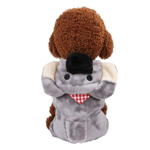 Pet Dog Clothes Soft Warm Fleece Dogs Jumpsuits Clothing For Small