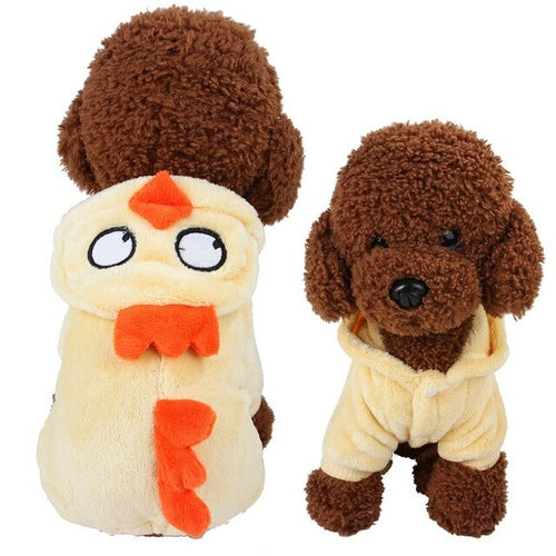 Pet Dog Clothes Soft Warm Fleece Dogs Jumpsuits Clothing For Small