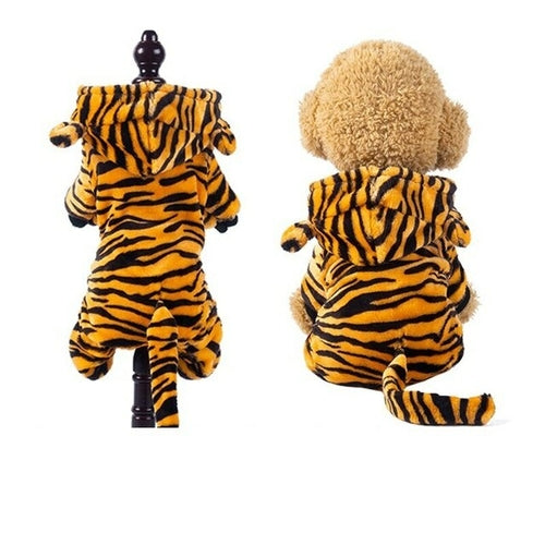 Pet Dog Clothes Soft Warm Fleece Dogs Jumpsuits Clothing For Small
