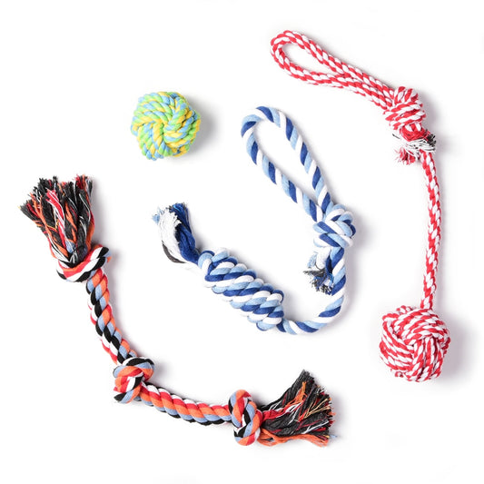 Pet Dog Toys Chew Cotton Rope Corduroy Chew Toy For Puppy Squeaker