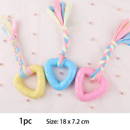 Pet Dog Toys For Small Dog Chews Tpr Knot Toys Bite Resistant Molar