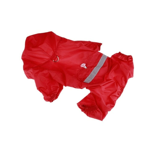Pet Dog Waterproof Raincoat Reflective Coat Outdoor Soft Breathable