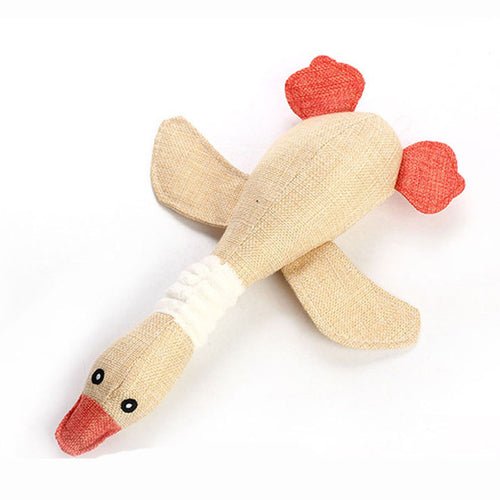 Pet Mallard Duck Dog Toy For Aggressive Chewers Dog Squeaky Wild Goose