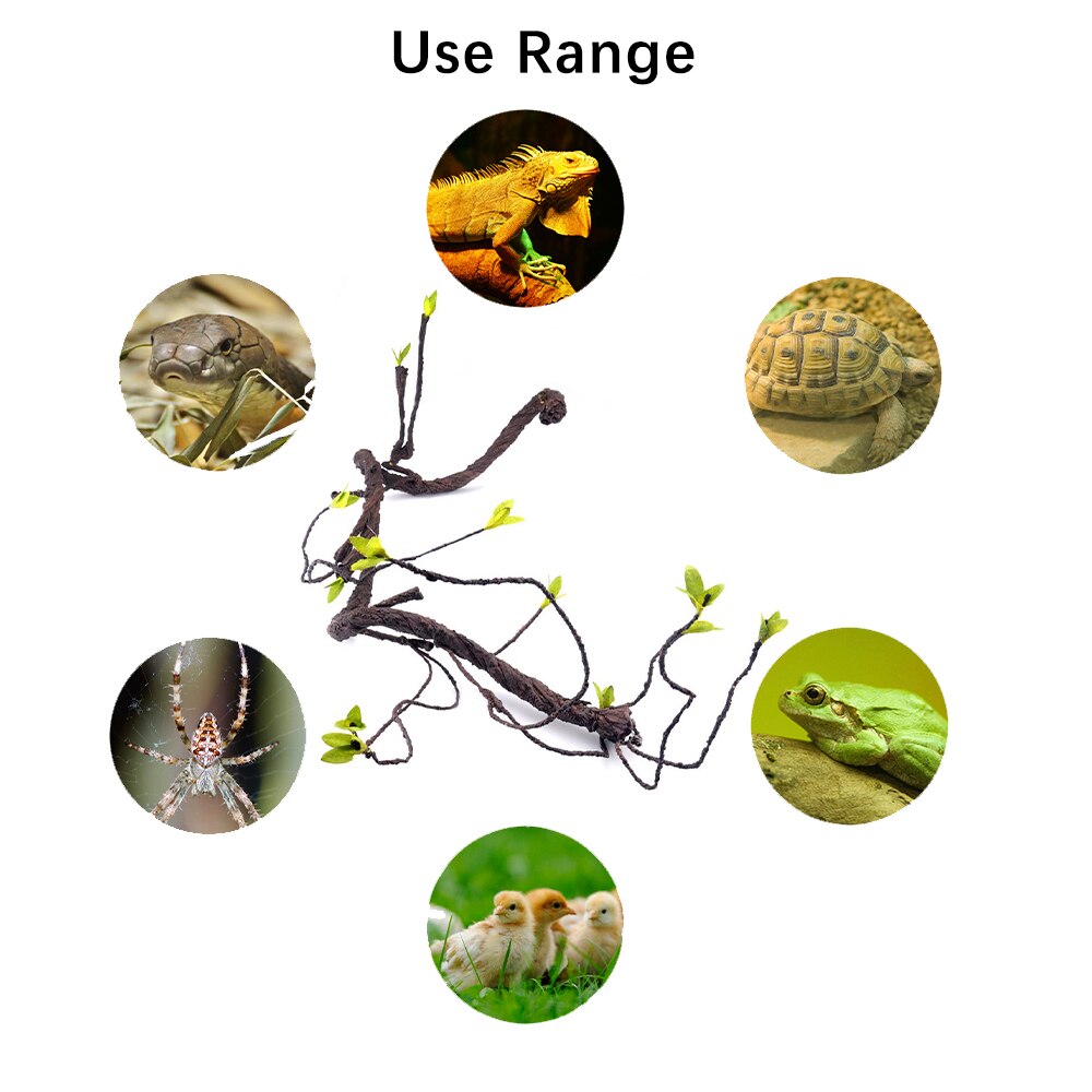 Pet Reptile Pets Flexible Climbing Habitat Vine