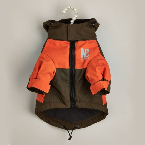 Waterproof Big Dog Clothes Winter Warm Pet Raincoat For Medium Large
