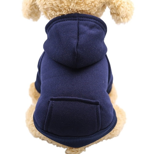XS-2XL Pet Dog Hoodie Coat Soft Fleece Warm Puppy