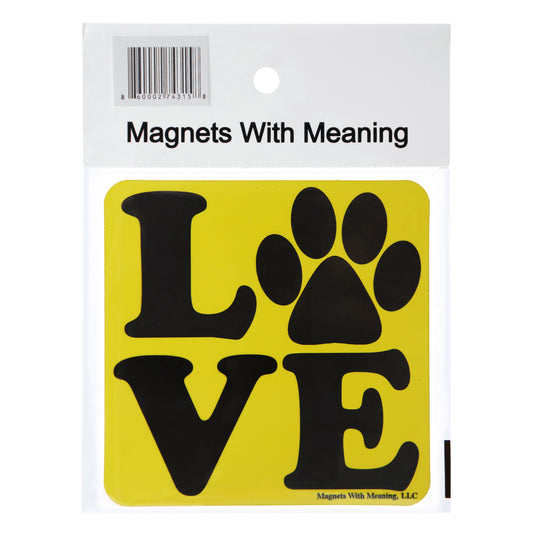 Love with Paw Refrigerator Magnet (Free shipping 4 pack)