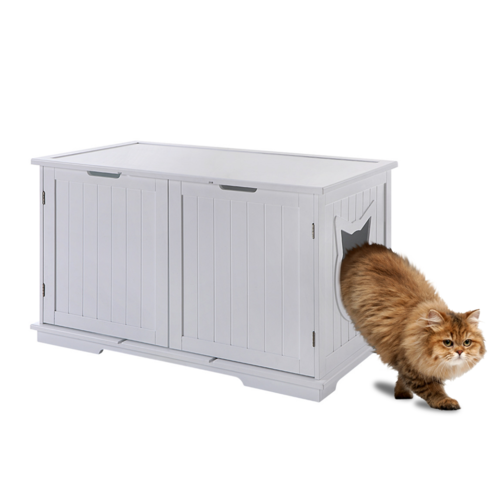 Cat Bench Litter Box - Enclosure Furniture Box House