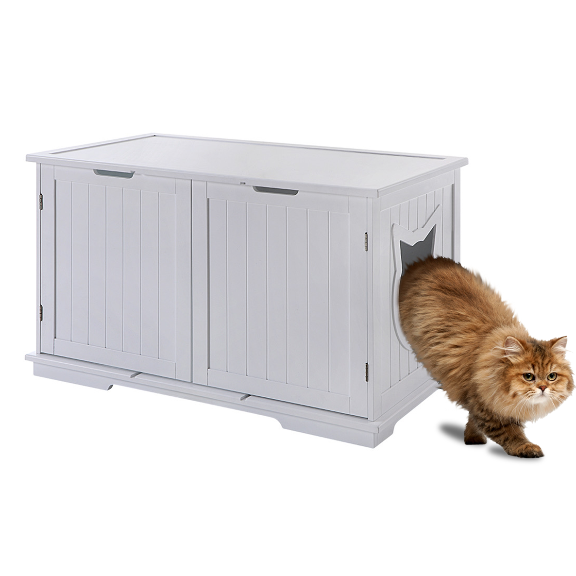 Cat Bench Litter Box - Enclosure Furniture Box House